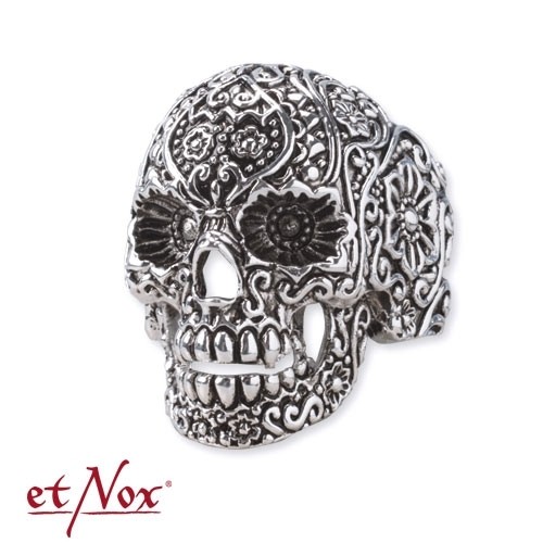 Edelstahlring 'Ornament Skull' - vergleichen und günstig kaufen